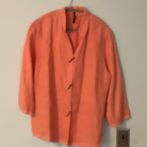 Ic collection by Connie k xl linen jacket - Picture 1 of 6